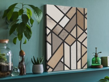 Modne beże, brązy i kremy - nowoczesny obraz na płótnie - 50x70 cm