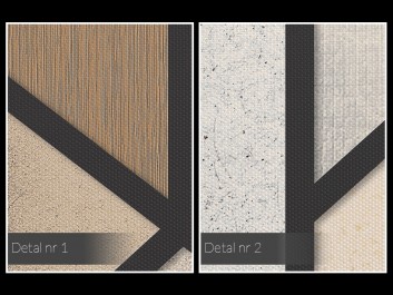 Modne beże, brązy i kremy - nowoczesny obraz na płótnie - 50x70 cm