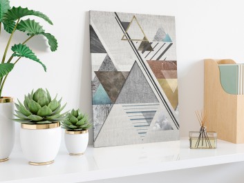 Teoria względności - nowoczesny obraz na płótnie - 50x70 cm