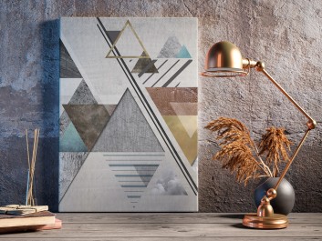 Teoria względności - nowoczesny obraz na płótnie - 50x70 cm