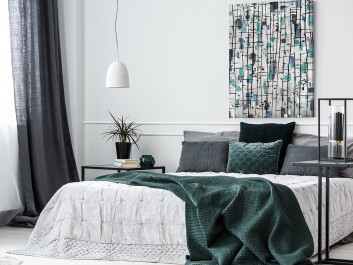 Nordyckie legendy - nowoczesny obraz do sypialni - 50x70 cm