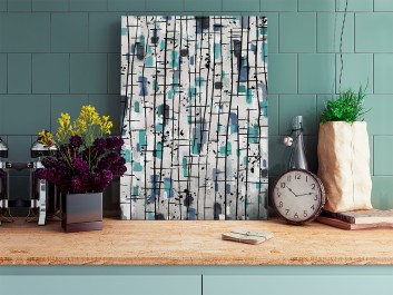 Nordyckie legendy - nowoczesny obraz do sypialni - 50x70 cm