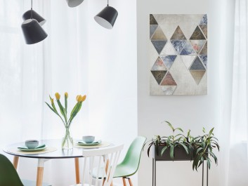 Finezyjna forma - nowoczesny obraz na płótnie - 50x70 cm