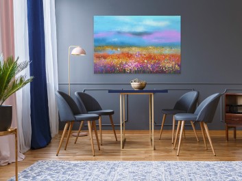 Rumieńce lata - nowoczesny obraz do salonu - 120x80 cm Rumieńce lata - nowoczesny obraz do salonu - 120x80 cm