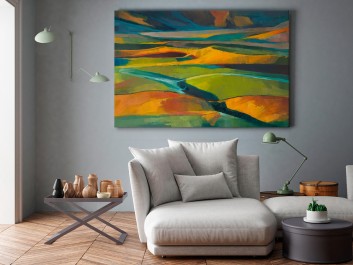 Nowe horyzonty - nowoczesny obraz na płótnie