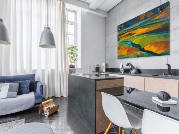 Nowe horyzonty - nowoczesny obraz na płótnie