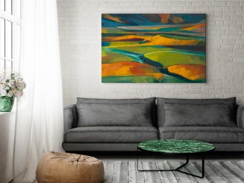 Nowe horyzonty - nowoczesny obraz na płótnie