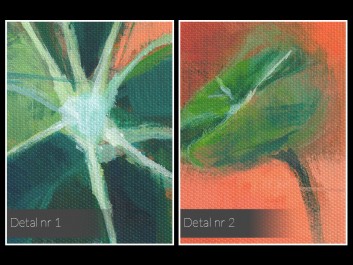 Monsteriada - nowoczesny obraz na płótnie - 120x80 cm