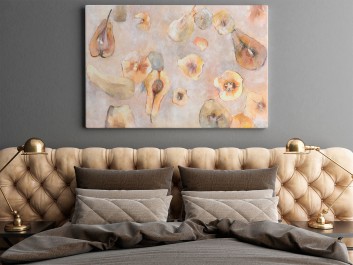 Konferencja pod gruszą - nowoczesny obraz na płótnie - 120x80 cm Konferencja pod gruszą - nowoczesny obraz na płótnie - 120x80 cm