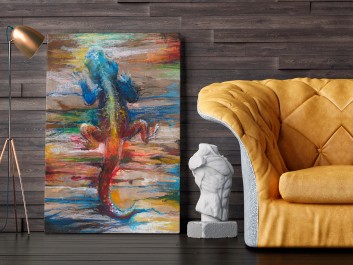 Wibracje Zanzibaru - nowoczesny obraz do salonu - 120x80 cm Wibracje Zanzibaru - nowoczesny obraz do salonu - 120x80 cm