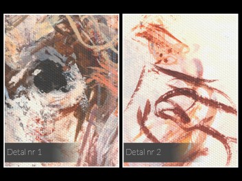 Żubr w puszczy - nowoczesny obraz na płótnie - 120x80 cm Żubr w puszczy - nowoczesny obraz na płótnie - 120x80 cm