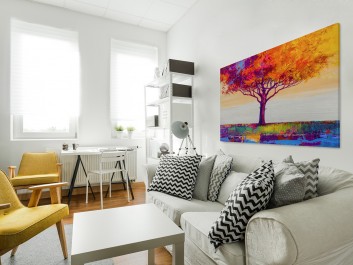 Matka Ziemia - nowoczesny obraz na płótnie - 120x80 cm Matka Ziemia - nowoczesny obraz na płótnie - 120x80 cm