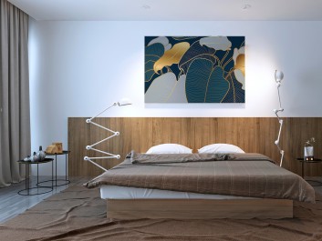 Mądrość natury - nowoczesny obraz do sypialni - 120x80 cm