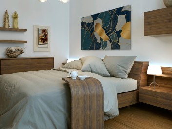 Myśli natury - nowoczesny obraz do sypialni