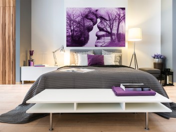 Antologia romantyzmu - nowoczesny obraz do sypialni - 120x80 cm