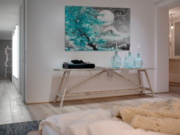 Święto Umi-no Hi - nowoczesny obraz na płótnie - 120x80 cm