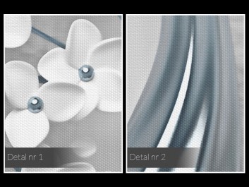 Srebrne gody - nowoczesny obraz na płótnie - 120x80 cm