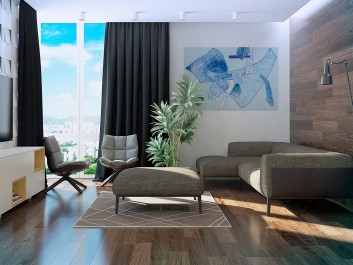 Moc wody - nowoczesny obraz do salonu - 120x80 cm