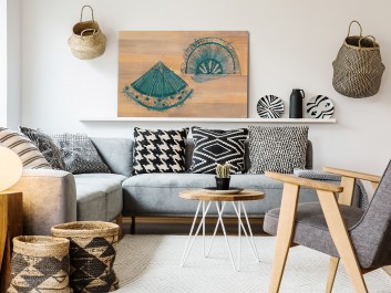 Wachlarz emocji - nowoczesny obraz do salonu - 120x80 cm Wachlarz emocji - nowoczesny obraz do salonu - 120x80 cm