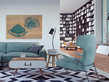 Wachlarz emocji - nowoczesny obraz do salonu - 120x80 cm Wachlarz emocji - nowoczesny obraz do salonu - 120x80 cm