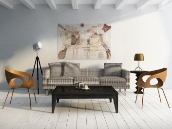 Moc ziemi - nowoczesny obraz na płótnie - 120x80 cm