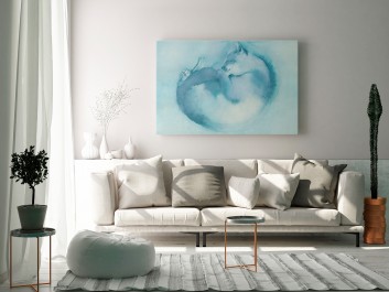 Puszek kłębuszek - nowoczesny obraz do salonu