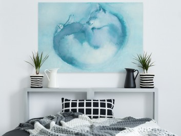 Puszek kłębuszek - nowoczesny obraz do salonu