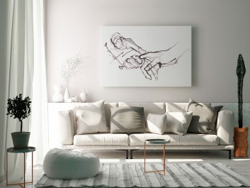 Mój najmilszy - nowoczesny obraz do salonu - 120x80 cm