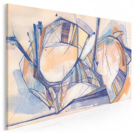 Próżne echo - nowoczesny obraz na płótnie - 120x80 cm Próżne echo - nowoczesny obraz na płótnie - 120x80 cm