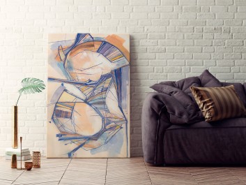 Próżne echo - nowoczesny obraz na płótnie - 120x80 cm Próżne echo - nowoczesny obraz na płótnie - 120x80 cm