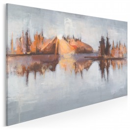 Tafla melancholii - nowoczesny obraz do sypialni - 120x80 cm