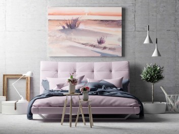 Na wydmach - nowoczesny obraz do sypialni - 120x80 cm