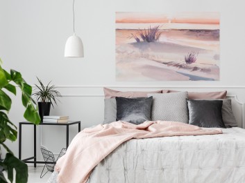 Na wydmach - nowoczesny obraz do sypialni - 120x80 cm