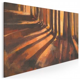 Leśne miraże - nowoczesny obraz do salonu - 120x80 cm