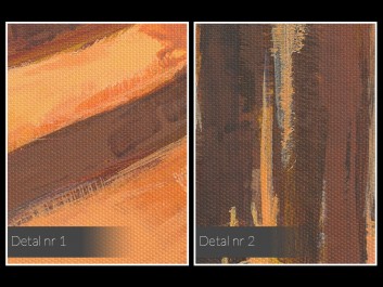 Leśne miraże - nowoczesny obraz do salonu - 120x80 cm