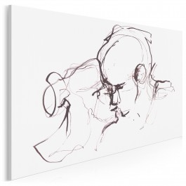 Czule, czulej, najczulej - nowoczesny obraz na płótnie - 120x80 cm