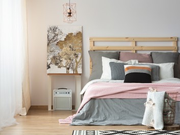 Energia spokoju - nowoczesny obraz do sypialni - 50x70 cm Energia spokoju - nowoczesny obraz do sypialni - 50x70 cm