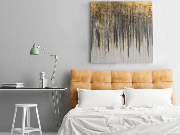 Komnata dobrobytu - nowoczesny obraz na płótnie - 80x80 cm