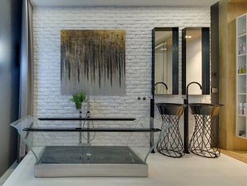 Komnata dobrobytu - nowoczesny obraz na płótnie - 80x80 cm