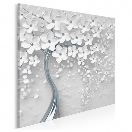 Srebrne gody - nowoczesny obraz na płótnie - 80x80 cm