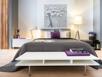 Srebrne gody - nowoczesny obraz na płótnie - 80x80 cm Srebrne gody - nowoczesny obraz na płótnie - 80x80 cm