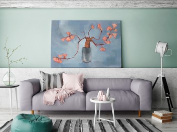 Przebudzenie magnolii - nowoczesny obraz na płótnie