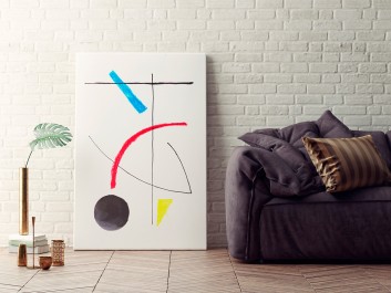 Filozofia egzystencji - nowoczesny obraz na płótnie - 120x80 cm