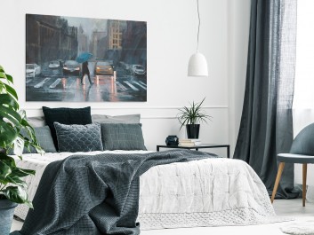 Zaklinacz deszczu - nowoczesny obraz na płótnie - 120x80 cm Zaklinacz deszczu - nowoczesny obraz na płótnie - 120x80 cm