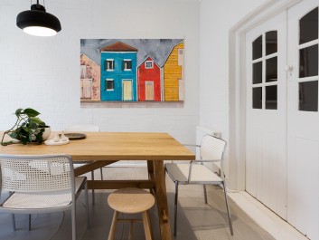 Notting Hill - nowoczesny obraz na płótnie - 120x80 cm Notting Hill - nowoczesny obraz na płótnie - 120x80 cm