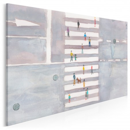 Tempo miasta - nowoczesny obraz na płótnie - 120x80 cm