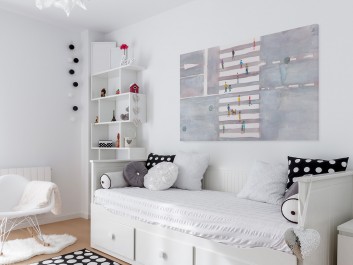 Tempo miasta - nowoczesny obraz na płótnie - 120x80 cm