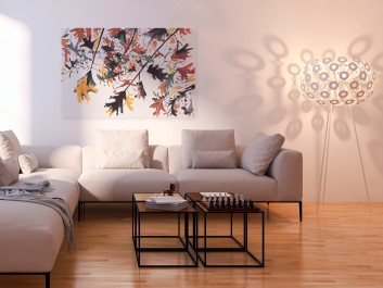 Jesienne werble - nowoczesny obraz do sypialni - 120x80 cm