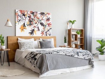 Jesienne werble - nowoczesny obraz do sypialni - 120x80 cm