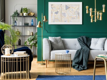 Ciało krystaliczne - nowoczesny obraz na płótnie - 120x80 cm